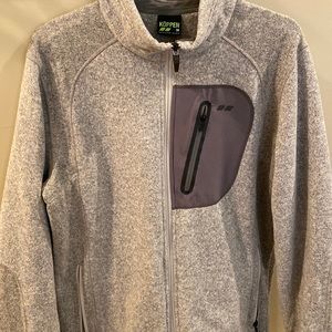 Neutral colored zip up jacket